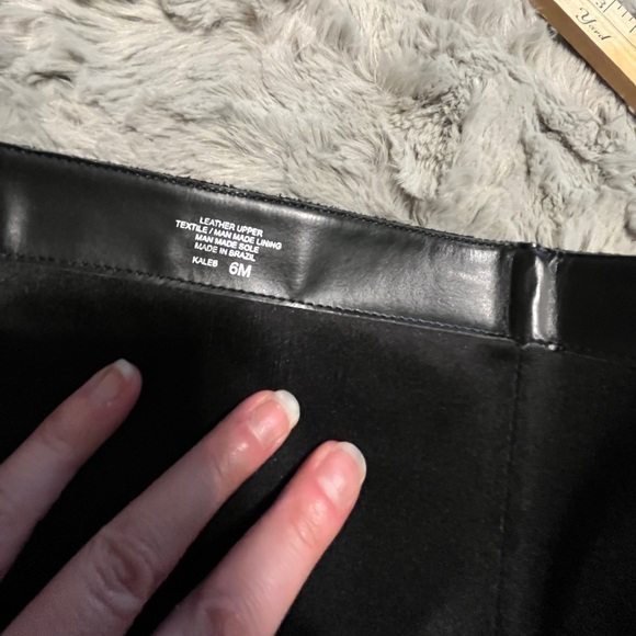 Black Leather Knee Boots - size 6 - Picture 10 of 10